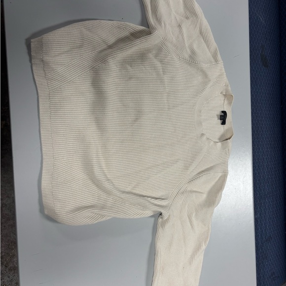J.Crew Cream Ribbed Sweater - Picture 4 of 4